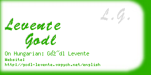 levente godl business card